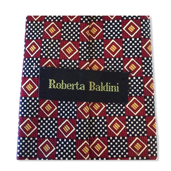 🌞3/25 Roberta Baldini | Men's Tie Red White gold - Picture 4 of 4